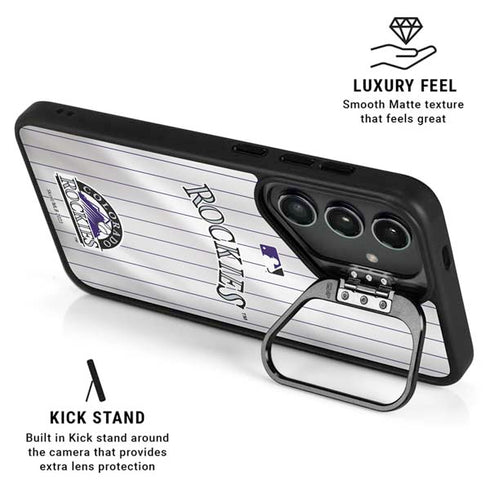MLB Colorado Rockies Home Jersey Galaxy S24 FE Kickstand Case