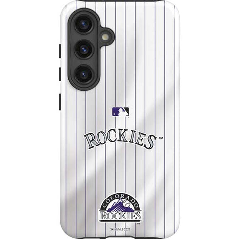 MLB Colorado Rockies Home Jersey Galaxy S25 Impact Case