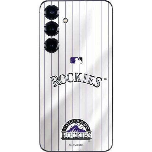 MLB Colorado Rockies Home Jersey Galaxy S24 Plus Skin