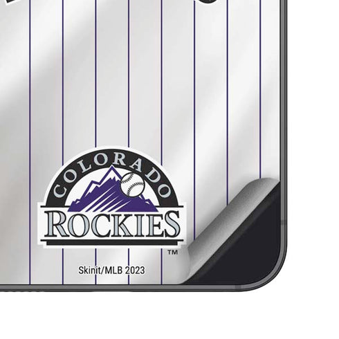 MLB Colorado Rockies Home Jersey Galaxy S24 Plus Skin