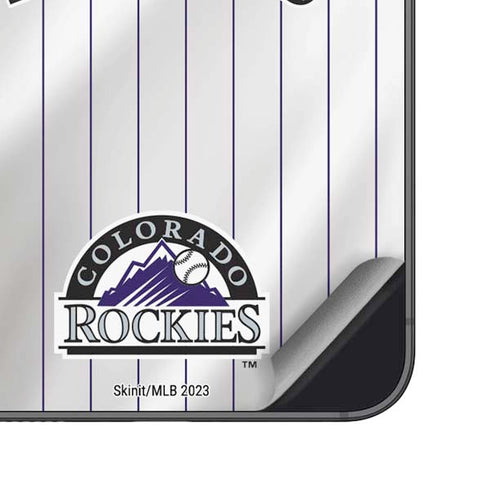 MLB Colorado Rockies Home Jersey Galaxy S25 Skin