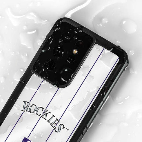 MLB Colorado Rockies Home Jersey Galaxy S24 Ultra Waterproof Case