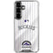 MLB Colorado Rockies Home Jersey Galaxy S26 Clear Case