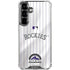 MLB Colorado Rockies Home Jersey Galaxy S26 Clear Case
