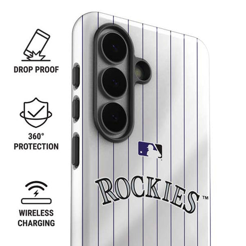 MLB Colorado Rockies Home Jersey Galaxy S26 Impact Case