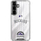 MLB Colorado Rockies Home Jersey Galaxy S26 Plus Clear Case
