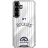 MLB Colorado Rockies Home Jersey Galaxy S26 Plus Clear Case