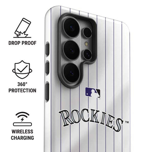 MLB Colorado Rockies Home Jersey Galaxy S26 Ultra Impact Case