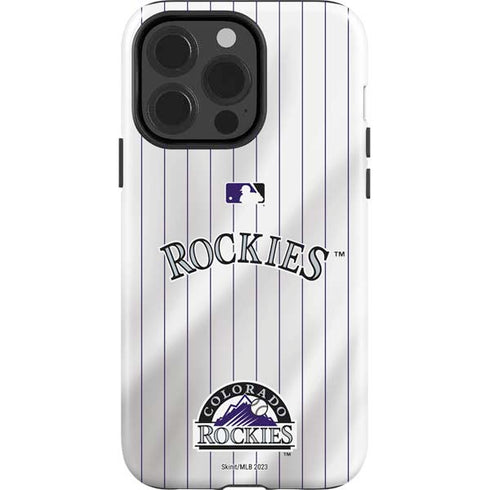 MLB Colorado Rockies Home Jersey iPhone 15 Pro Impact Case