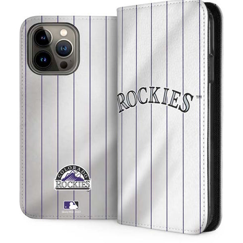 MLB Colorado Rockies Home Jersey iPhone 15 Pro Max Folio Case