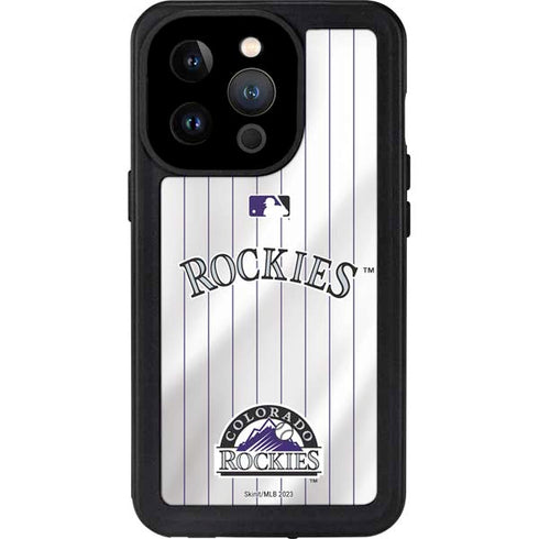 MLB Colorado Rockies Home Jersey iPhone 15 Pro Waterproof Case