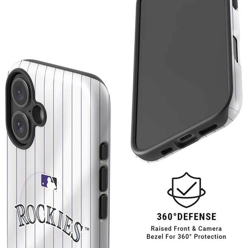 MLB Colorado Rockies Home Jersey iPhone 16 Magsafe Impact Case