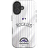 MLB Colorado Rockies Home Jersey iPhone 16 Plus Impact Case
