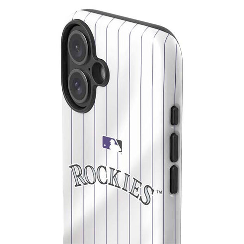 MLB Colorado Rockies Home Jersey iPhone 16 Plus Impact Case
