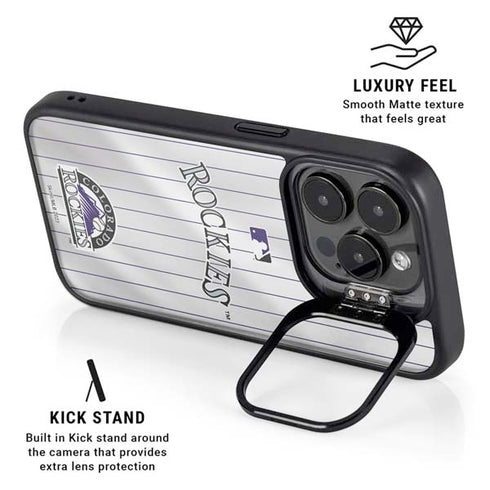 MLB Colorado Rockies Home Jersey iPhone 16 Pro Kickstand Case