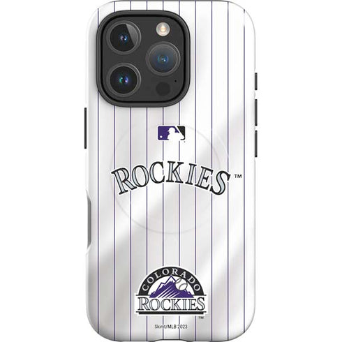 MLB Colorado Rockies Home Jersey iPhone 16 Pro Magsafe Impact Case