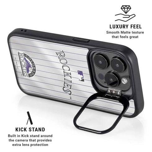 MLB Colorado Rockies Home Jersey iPhone 16 Pro Max Kickstand Case