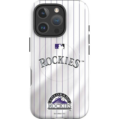 MLB Colorado Rockies Home Jersey iPhone 16 Pro Max Magsafe Impact Case