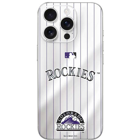 MLB Colorado Rockies Home Jersey iPhone 16 Pro Skin
