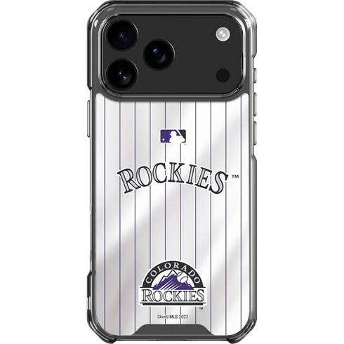 MLB Colorado Rockies Home Jersey iPhone 18 Pro Max Clear Case