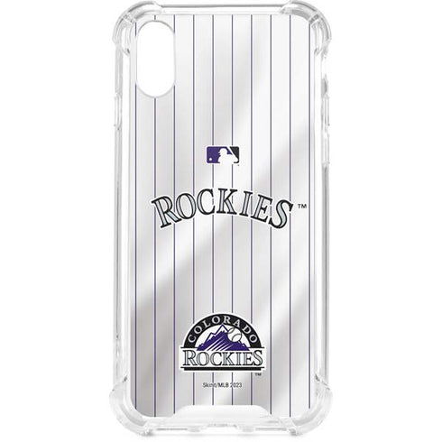 MLB Colorado Rockies Home Jersey iPhone XS Clear Case