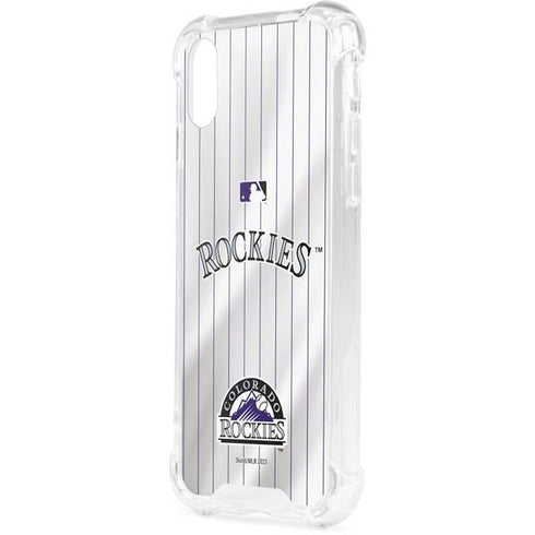 MLB Colorado Rockies Home Jersey iPhone XS Clear Case