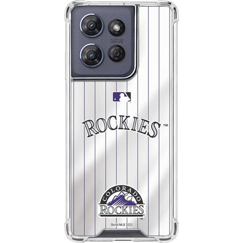 MLB Colorado Rockies Home Jersey Moto G Play 5G (2025) Clear Case