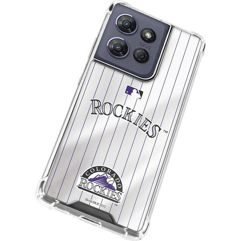 MLB Colorado Rockies Home Jersey Moto G Play 5G (2025) Clear Case