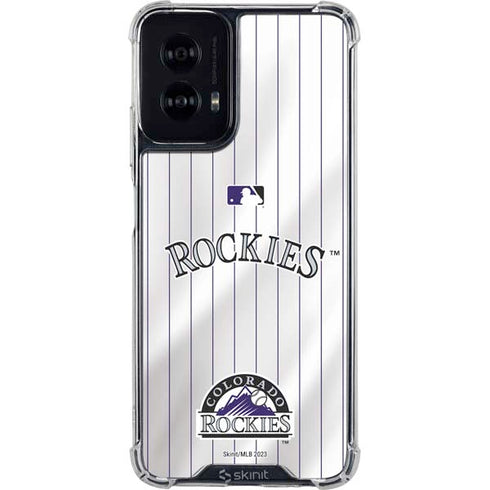MLB Colorado Rockies Home Jersey Moto G Power 5G (2024) Clear Case