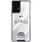 MLB Colorado Rockies Home Jersey Moto G Power 5G (2024) Clear Case