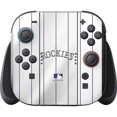 MLB Colorado Rockies Home Jersey Nintendo Switch 2 (2025) with Joy-Con Skin