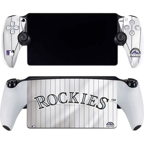 MLB Colorado Rockies Home Jersey PlayStation Portal Remote Player Skin