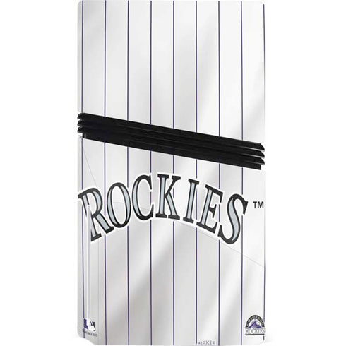 MLB Colorado Rockies Home Jersey PS5 Pro Disk Console Skin