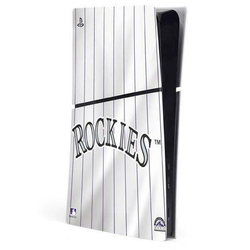 MLB Colorado Rockies Home Jersey PS5 Slim Digital Edition Console Skin