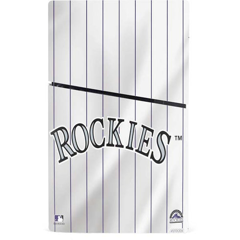 MLB Colorado Rockies Home Jersey PS5 Slim Digital Edition Console Skin