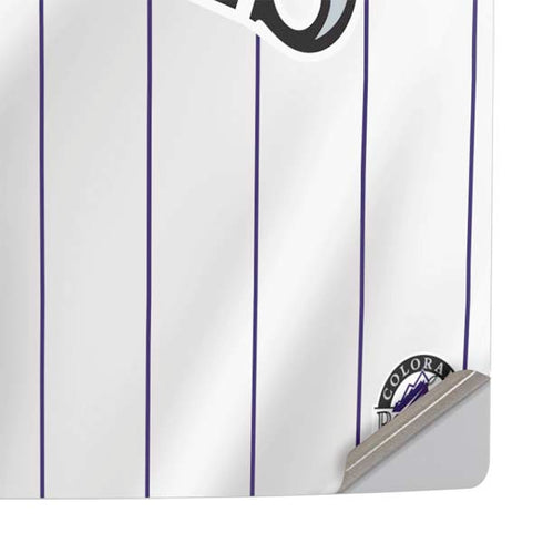 MLB Colorado Rockies Home Jersey PS5 Slim Digital Edition Console Skin