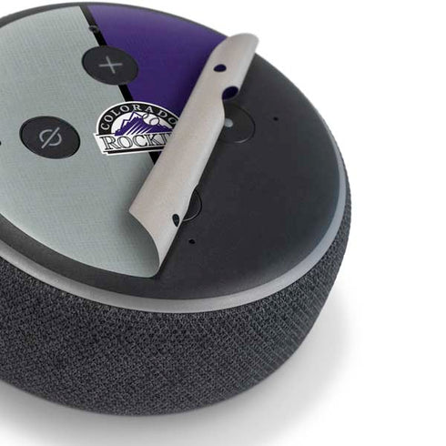 MLB Colorado Rockies Split Amazon Echo Dot Skin