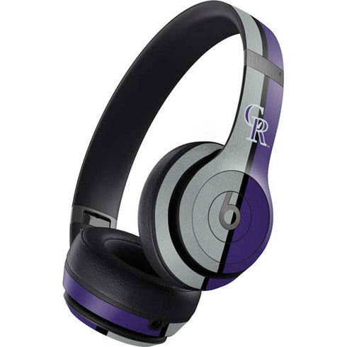 MLB Colorado Rockies Split Beats Solo 4 Wireless Headphones Skin