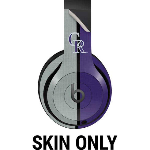 MLB Colorado Rockies Split Beats Studio Pro Wireless Headphones Skin