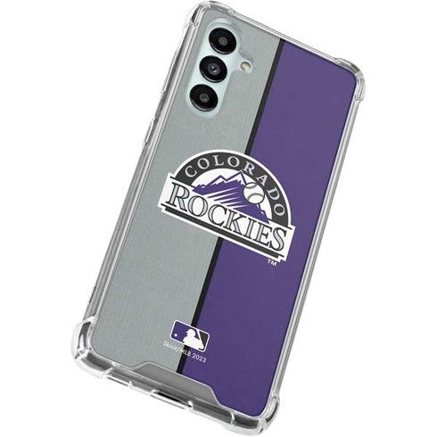 MLB Colorado Rockies Split Galaxy A16 5G Clear Case