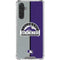 MLB Colorado Rockies Split Galaxy A17 Clear Case