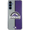 MLB Colorado Rockies Split Galaxy A55 5G Clear Case