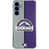 MLB Colorado Rockies Split Galaxy A55 5G Clear Case