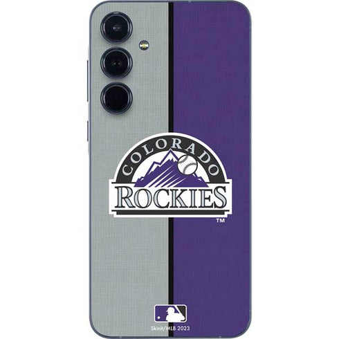 MLB Colorado Rockies Split Galaxy A55 5G Skin