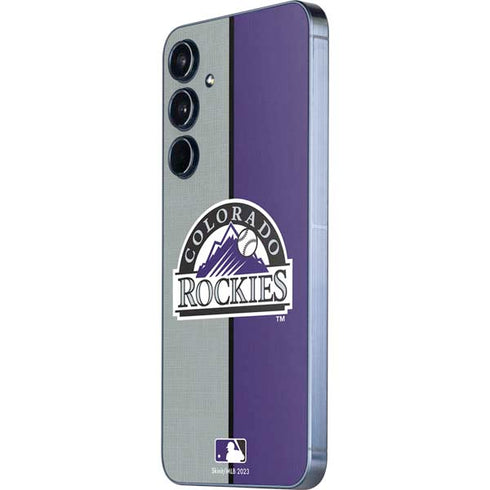 MLB Colorado Rockies Split Galaxy A55 5G Skin