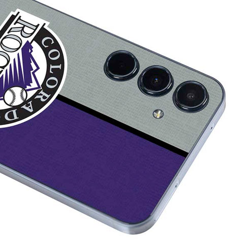 MLB Colorado Rockies Split Galaxy A55 5G Skin