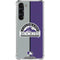 MLB Colorado Rockies Split Galaxy S24 FE Clear Case