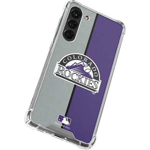 MLB Colorado Rockies Split Galaxy S24 FE Clear Case
