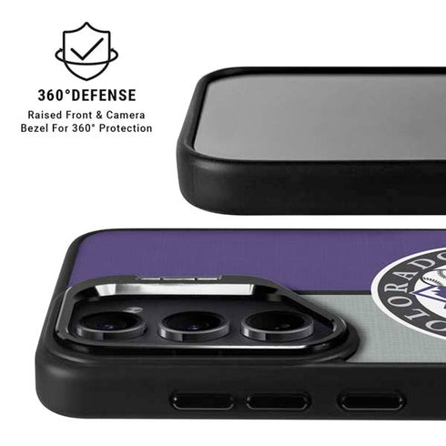 MLB Colorado Rockies Split Galaxy S24 FE Kickstand Case