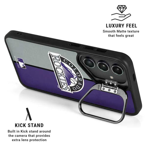 MLB Colorado Rockies Split Galaxy S24 Kickstand Case